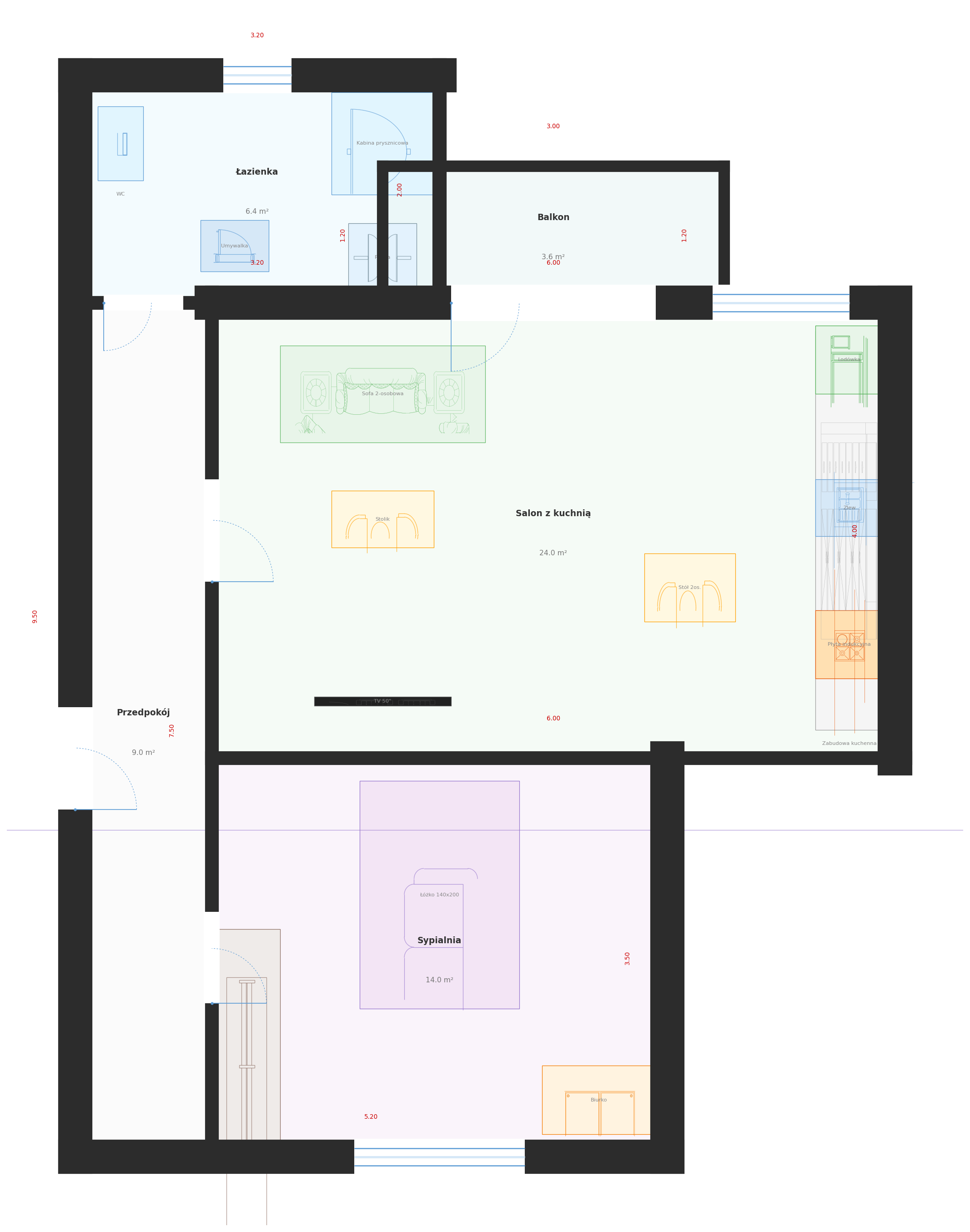 Floor plan of Mieszkanie M2 40m² - kompaktowe